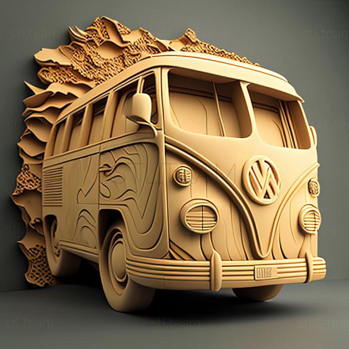 3D модель Концепт мікроавтобуса Volkswagen (STL)